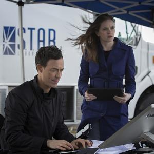 Still of Tom Cavanagh and Danielle Panabaker in The Flash 2014