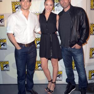 Ben Affleck, Henry Cavill and Gal Gadot at event of Batman v Superman: Dawn of Justice (2016)