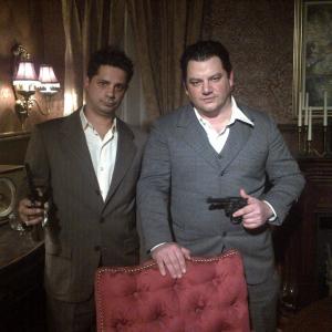 On the set of the Film Scorpion Heath playing the lead role of Paulie