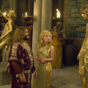 Still of Jack Black, Michael Cera and Juno Temple in Year One (2009)