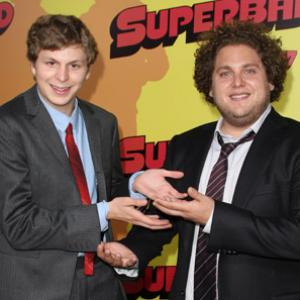 Michael Cera and Jonah Hill at event of Superbad 2007
