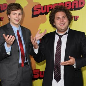 Michael Cera and Jonah Hill at event of Superbad (2007)