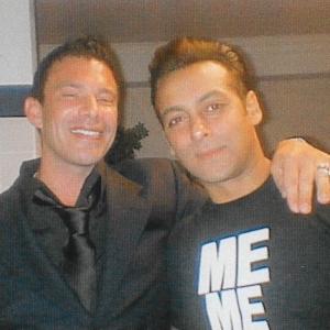 Cerenzie with Salman Kahn at Bollywood event NYC