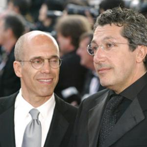 Jeffrey Katzenberg and Alain Chabat at event of Srekas 2 2004