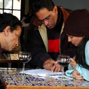 Raj Basu, Sabyasachi Chakraborty and Rituparna Sengupta in Piyalir Password (2009)