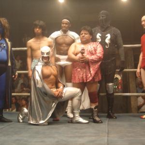 Nacho Libre Dynasty middle kneeling down