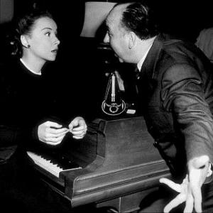 Rope Joan Chandler and Director Alfred Hitchcock 1948 Warner