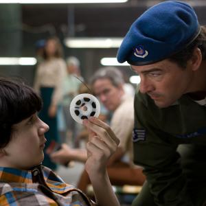 Still of Kyle Chandler and Zack Mills in Super 8 2011