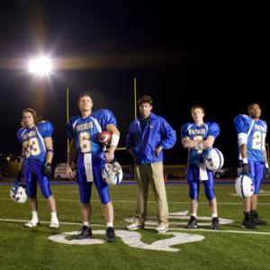Kyle Chandler Zach Gilford Taylor Kitsch Gaius Charles and Scott Porter in Friday Night Lights 2006