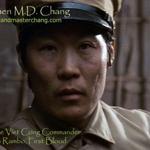 Stephen Chang as the Viet Cong Commander in Rambo First Blood