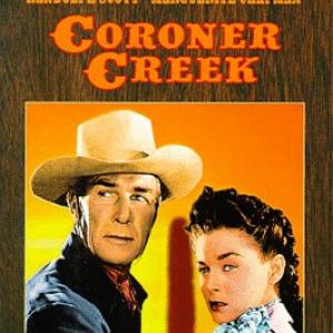 Randolph Scott and Marguerite Chapman in Coroner Creek 1948