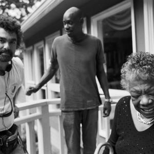 Maya Angelou Joe Berlinger and Dave Chappelle in Iconoclasts 2005