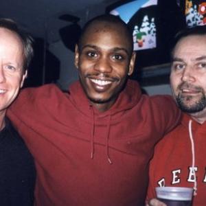 Patrick Frederic, Dave Chappelle & Brian Dykstra at the Opening Night party of Chappelle Show season one.