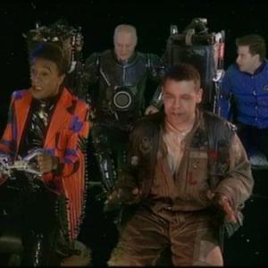 Still of Chris Barrie, Craig Charles, Danny John-Jules and Robert Llewellyn in Red Dwarf (1988)