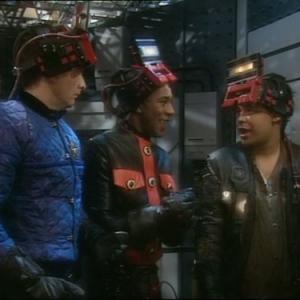 Still of Chris Barrie Craig Charles and Danny JohnJules in Red Dwarf 1988