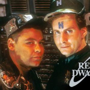 Chris Barrie and Craig Charles in Red Dwarf 1988