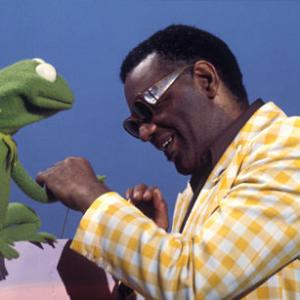 Ray Charles with Kermit the Frog on 
