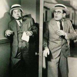 Spencer Charters and Harold Lloyd in Movie Crazy 1932