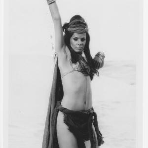 Barrie Chase as the seductive Berber dancing girl in mirage sequence in 