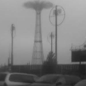 Foggy day,Coney Island