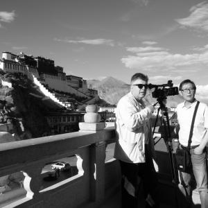 Potala Palace  Lhasa Tibet With DirectorNovelist Qiqiang Zhao and UPM Yue Jianyi on a location scout
