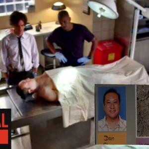 CRIMINAL MINDS CBS  Clockwise L to R Matthew Gray Gubler Shemar Moore CHRISTOPHER CHEN as Dan Chen  from Season 10 Episode 2 Burn