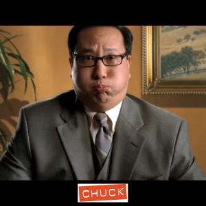 CHUCK NBC Christopher Chen as HR Interviewer from Season 4 Episode 1  Chuck Versus the Anniversary