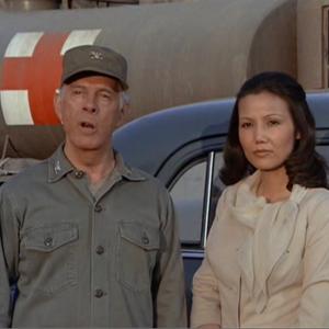 Kieu Chinh with Harry Morgan in M*A*S*H. Season 6 Episode 7