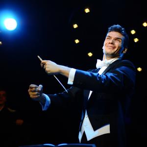 Tudor Chirila as The Conductor in Prelude and Liebestod by Terrence McNally.