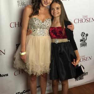 Angelica Chitwood at THE CHOSEN premier with costar, Mykayla Sohn