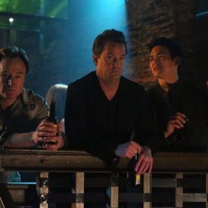 Still of Matthew Perry John Cho and Bradley Whitford in Go On 2012