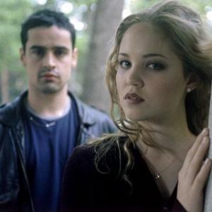 Still of Jesse Bradford and Erika Christensen in Swimfan (2002)