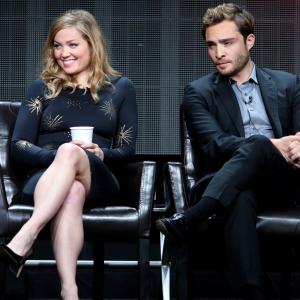Erika Christensen and Ed Westwick at event of Wicked City (2015)