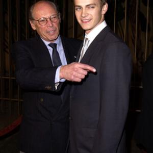 Irwin Winkler and Hayden Christensen at event of Life as a House 2001