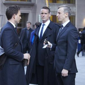 Still of David Christo and Patrick J. Adams in Suits (2011)