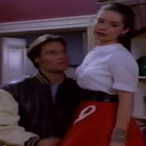 BoJesse Christopher as Billy O'Connell and Holly Marie Combs in David E. Kelley's critically acclaimed hit CBS TV Series 'Picket Fences' 1990s