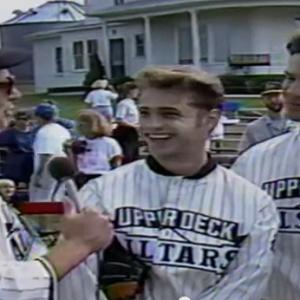 BoJesse Christopher (right) and Jason Preistley (left) 'Field Of Dreams' interview 1990s