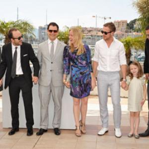 (L-R) Actress Michelle Williams, director Derek Cianfrance, producer Alex Orlovsky, producer Lynette Howell, actor Ryan Gosling, actress Faith Wladyka and producer Jamie Patricof attend the 'Blue Valentine' Photo Call held at the Palais des Festivals during the 63rd Annual International Cannes Film Festival on May 18, 2010 in Cannes, France.