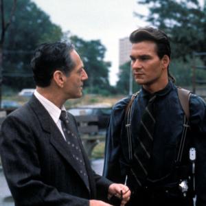 Still of Patrick Swayze and Valentino Cimo in Next of Kin 1989