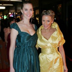 TylerJane and Siobhan Marshall arriving at The 2008 Qantas Awards