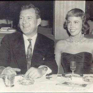 Vernon E Clark with wife Virginia at Ciros in Hollywood 1951