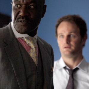Still of Delroy Lindo and Jason Clarke in The Chicago Code 2011