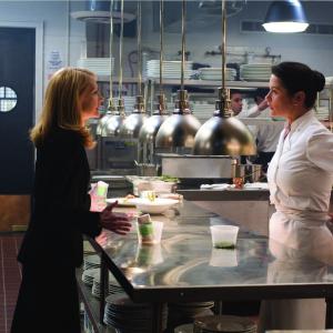 Still of Catherine ZetaJones and Patricia Clarkson in No Reservations 2007