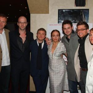 Jamie Kenna, Velibor Topic, Martin Freeman, Amanda Abbington, Danny Dyer, Gavin Claxton and Annabel Raftery at the premiere of 'The All Together' at the Empire Leicester Square, May 2007.
