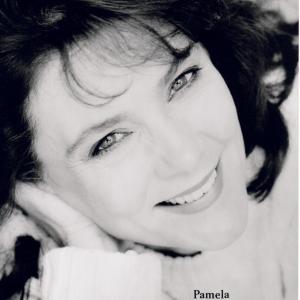 Pamela smiles in black and white!