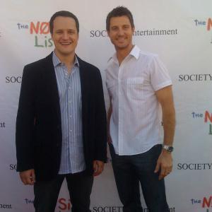 Douglas Horn and Chris Cleveland at the premiere of The No Sit List