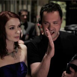 Still of Felicia Day and Wilson Cleveland from The Webventures of Justin and Alden S1 E4  The Streamys
