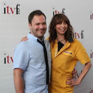 Actor Wilson Cleveland and Actress Illeana Douglas attend opening night of the 2010 Independent Television Festival in Hollywood, California.