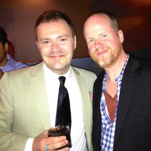 SAN FRANCISCO, CA - JULY 26: Director Joss Whedon (R) and Actor Wilson Cleveland attend the THRIVE-Gulu benefit on July 26, 2013 in San Francisco.