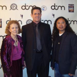 Roger Garcia with Casting Director Fran Bascom and Film Producer/Director Daron Ker during the Screening of Rice Field of Dreams